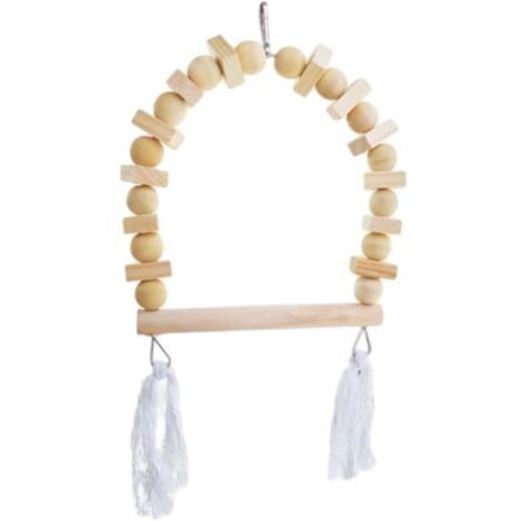 Bird Swing Wooden Training Toys Accessoires de Cage D'OIGNE