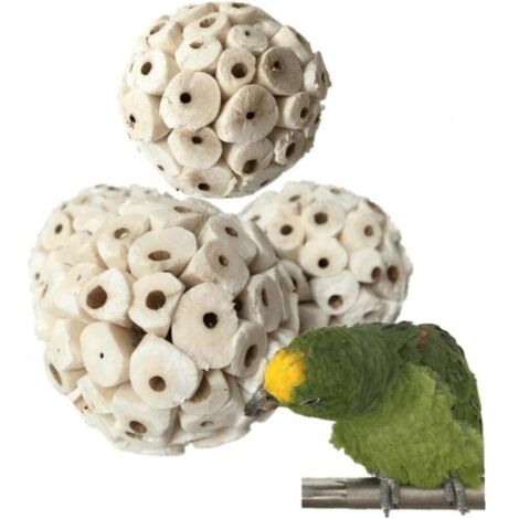 Bird Toys 3pcs Natural Balls Soft Moche