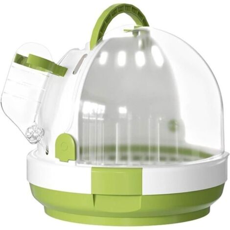 Bird Travel Carrier - Transparent - 18x18x16 cm - Breathable - Lightweight - Secure - Multicolor