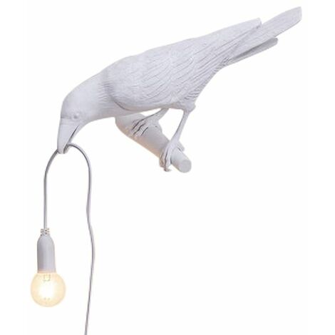 main image of "Bird Wall Lamp Modern LED Wall Sconces Light Up Bedroom Bedside Lamp Crow Bird Stand Light Home Decoration Wall Sconce"