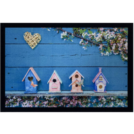 BIRDHOUSES WELCOME TURQUOISE 40X60 GAMME ENTRY VICA 100031-111