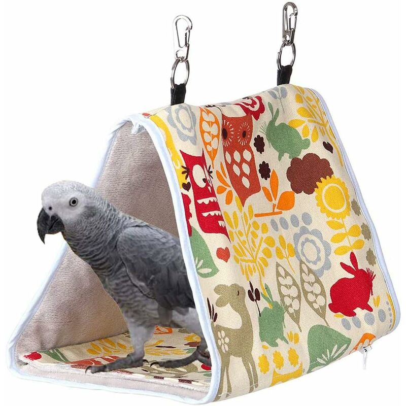 

Bird's Nest Parrot Cabin Hábitat de cueva colgante Loro pequeño y mediano Loro Lovebird (Búho amarillo)