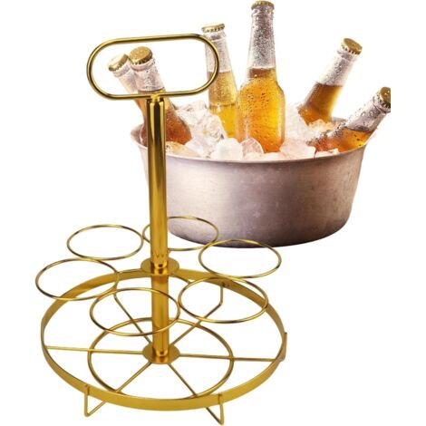 bire organiseur dor pour 6 bouteilles de soda Panier vin