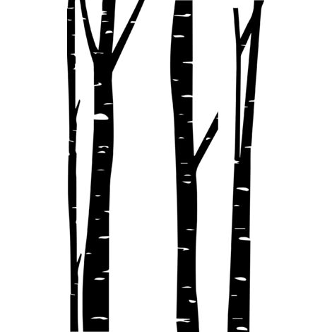 BIRKE Wandaufkleber 270 cm