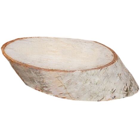 Birkenholzscheiben oval 100% Natur Ø 8-10cm Dekoration Deko Baumscheibe Holzdeko