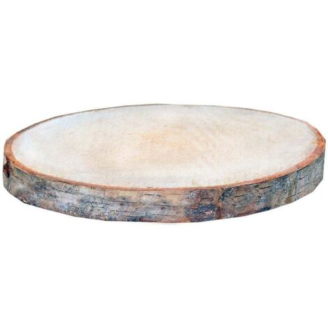 Birkenholzscheiben rund 100% Natur 35-38 cm Ø Deko Holz Holzdeko Baumscheibe