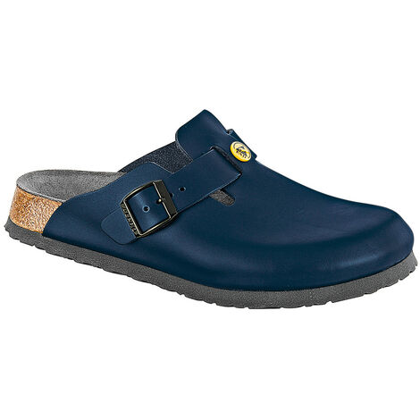 Birkenstock ESD-Clog Boston, Größe 42, blau, schmal