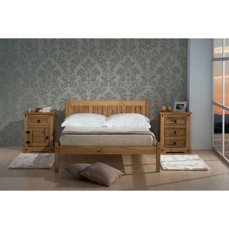 Rio Small Double Bed Brown