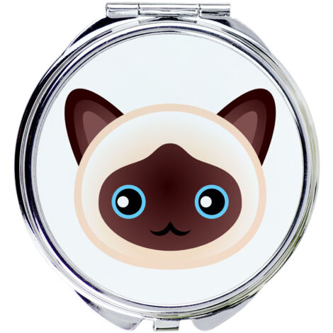 Birman - uno specchio tascabile per borsetta di Art-Dog