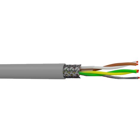 Bis-Electric – Câble blindé 500V 5 conducteurs 0,50 mm² à la coupe – Longueur minimale 10m – Pour applications électriques variées