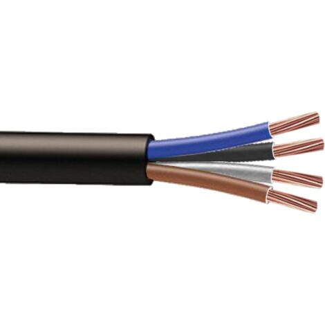 Bis-Electric – Câble électrique RO2V 4x150mm² à la coupe minimum 10m – Conducteurs marron, noir, gris, bleu – Pour applications variées