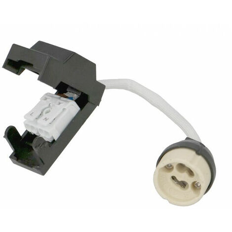 Bis-Electric – Douille GU10 céramique avec connectique automatique P+N double – Tension 220/240V – Compatible avec ampoules dimmables