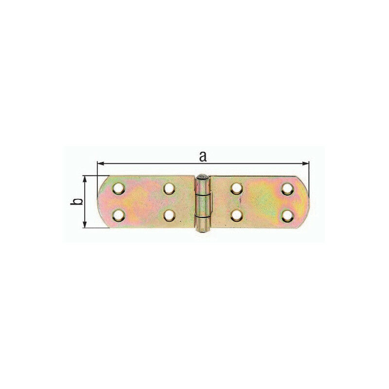 

Cinta para cajas H.400mm W. abierta 40mm S.3mm STA galvanizado amarillo galvanizado GAH (Por 10)