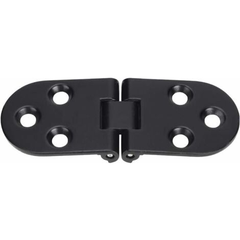 Bisagra abatible de aleación de zinc negro de 4 piezas, bisagra abatible para mesa redonda, bisagra para mesa de comedor, accesorios para mesa plegable