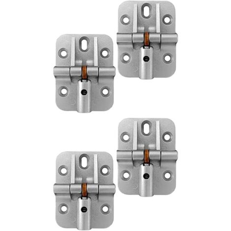 Bisagra ajustable de 180 grados, bisagra plegable con bloqueo, bisagra ajustable para puerta, bisagra para mesa de chapa (4 piezas) Fácil instalación y uso