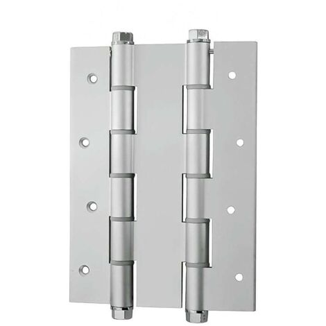 Bisagra aluminio doble acción plata 180mm