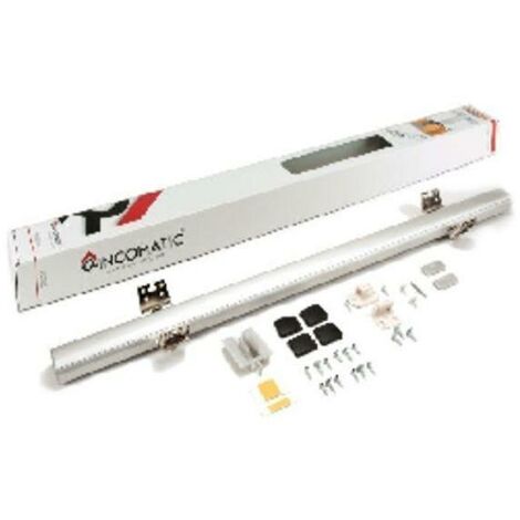 bisagra aluminio rincoplus40 700/900 especial para rincón acabado efecto inox rincoplus 700mm