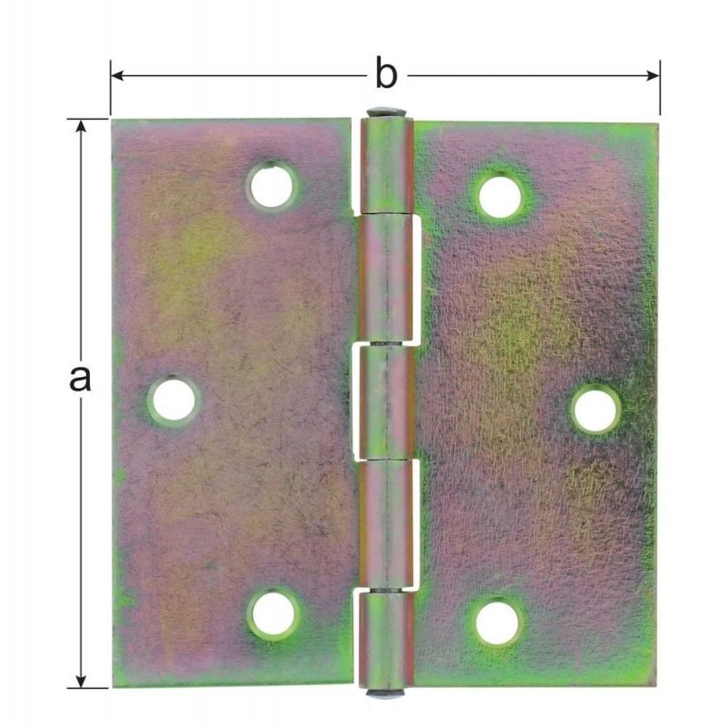 

Bisagra enrollada, cuadrada galvanizado,60 mm