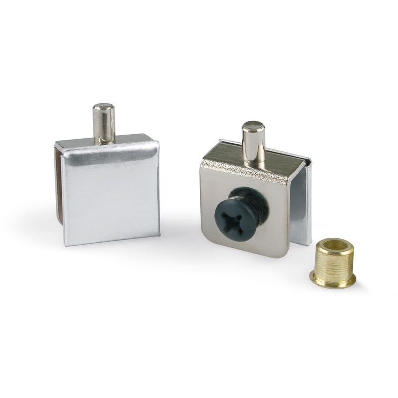 

Bisagra Cristal 6 Pivote Niq. Mate S/Mano Casq. D7 - Niquelado