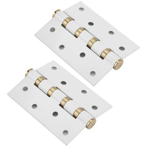 Bisagra de acero inoxidable para puertas, 4 pulgadas, 3 mm, con hojas móviles, silenciosa, amortiguadora, rodamiento silencioso para puertas de madera.