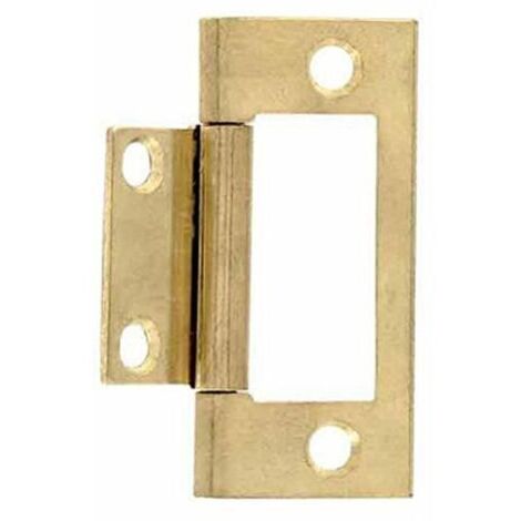 Bisagra de acero latón 50x35 - 2 piezas - Vynex