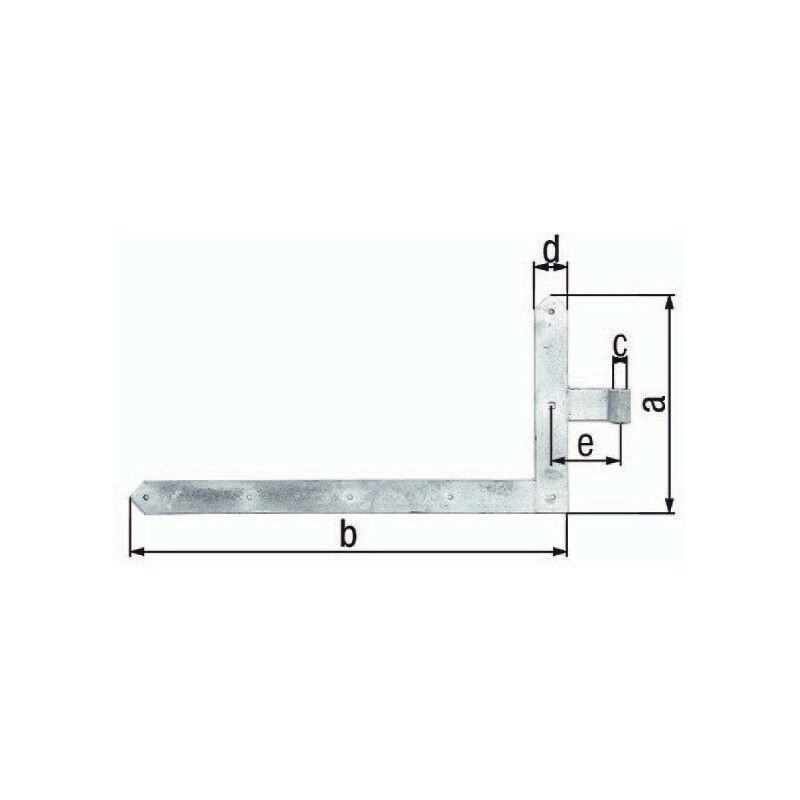 

Bisagra de ángulo de puerta 600x1000x60x120mm STA TZN izquierda si 8mm GAH