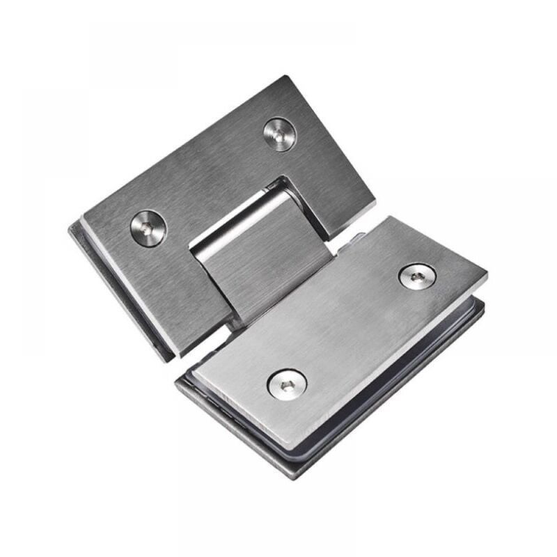 Bisagra de ducha sin marco de 135° Bisagras de puerta de ducha de vidrio Soporte de acero inoxidable 304 2 piezas