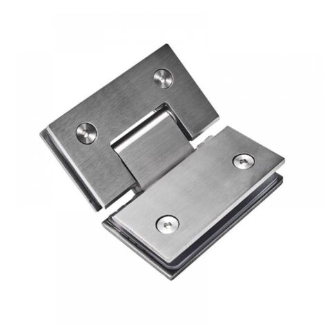 Bisagra de ducha sin marco de 135° Bisagras de puerta de ducha de vidrio Soporte de acero inoxidable 304 2 piezas