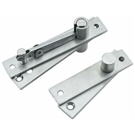 Bisagra de estante giratoria de 360° de alta resistencia, de acero inoxidable, con eje giratorio de 360°, bisagra oculta para puertas secretas/puertas giratorias.