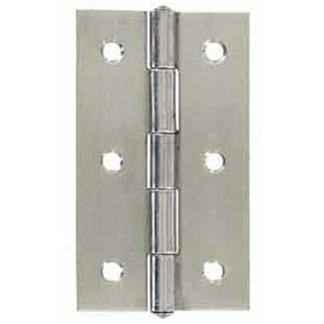 bisagra de mueble de acero inoxidable Vynex 90 x 50 mm - 2 piezas