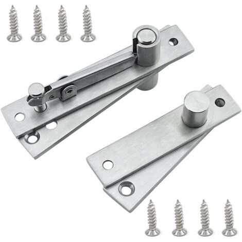 Bisagra de puerta, bisagras de eje de puerta giratorias de 360 grados ocultas, bisagra de puerta giratoria oculta, bisagra giratoria de puerta de madera, acero inoxidable para gabinetes, guardarropas,