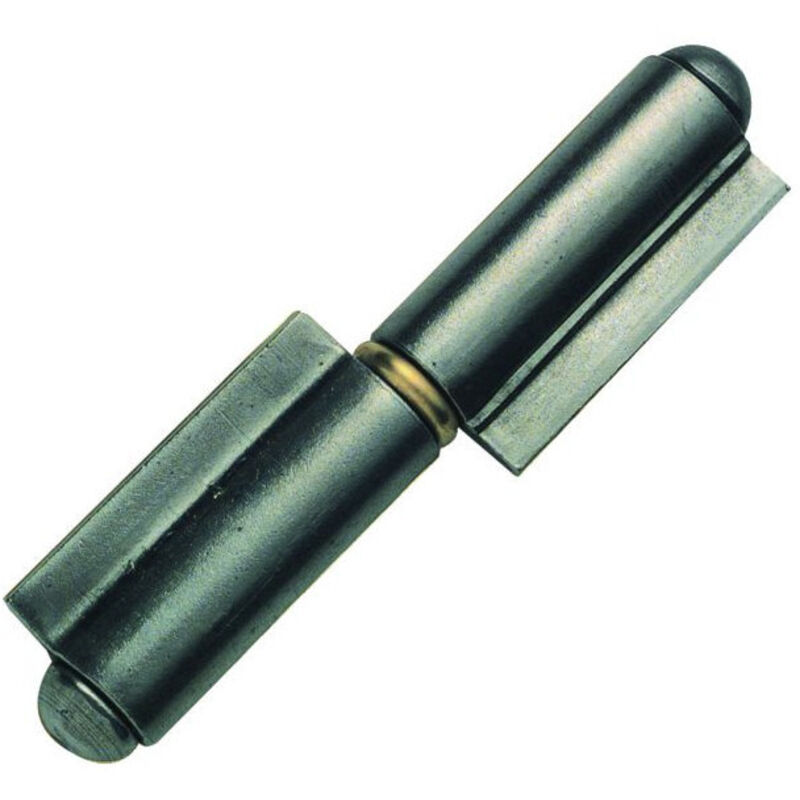 Bisagra de reja enrollada con hoja corta - anillo de latón - 60x3 sin acabado