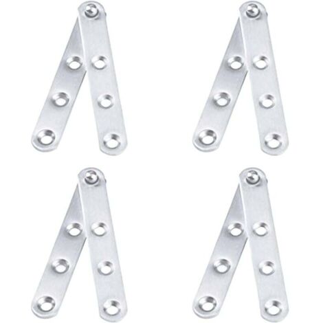 Bisagra de puerta pivotante giratoria de 360 grados para armario de acero inoxidable, 100 mm x 16 mm