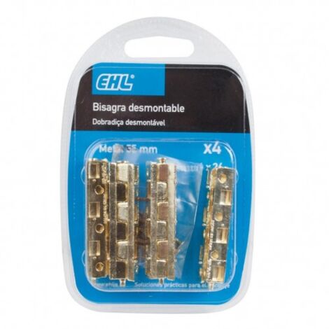 BISAGRA DESMONTABLE 55 MM. LATON 4 UNIDADES EHL