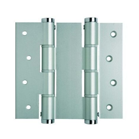 Bisagra Puerta Vaiven Doble Accion 120X40Mm 5414.01 Inox Plata Justor 2 Pz