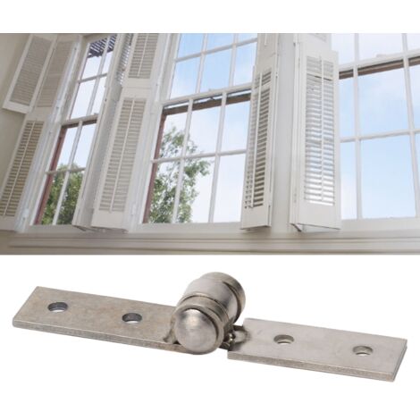 Bisagra estándar de 90° para ventanas, color negro, sin marco – 2 unidades para ventanas plegables y puertas de acceso.