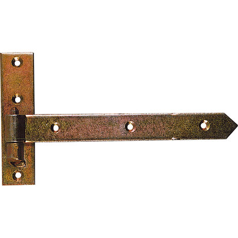 Bisagra galvanizada "T" para madera - 25 mm