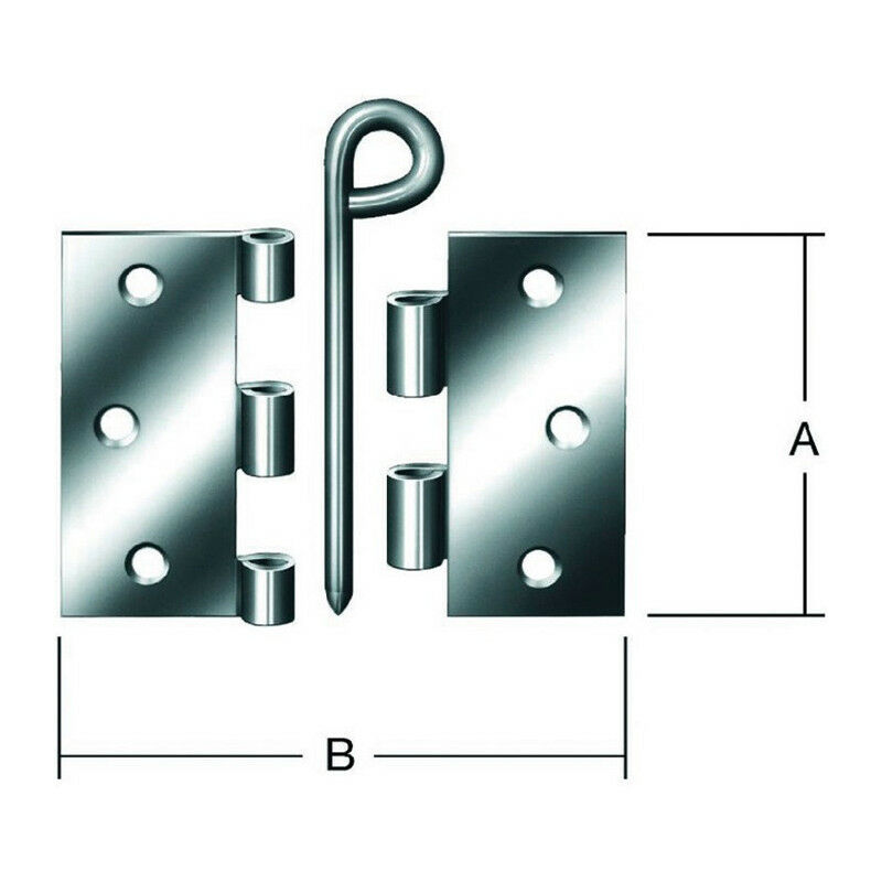 

Bisagra H.75mm An.45mm S.1.9mm STA azul galvanizado VORMANN