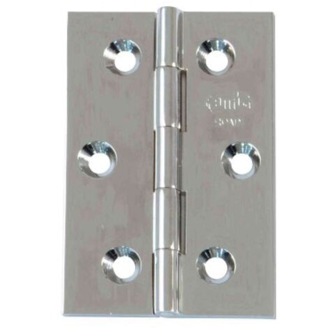 Bisagra Latón Pulido Amig modelo 1002