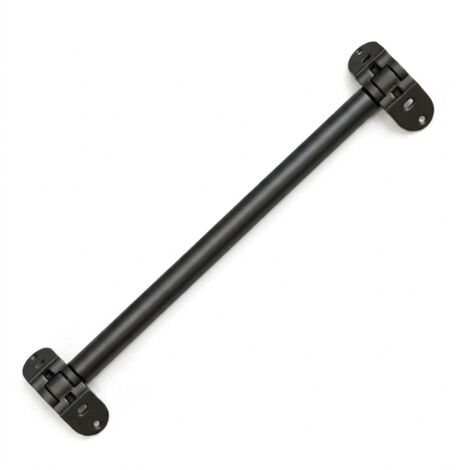 Bisagra Movi Corner tubular 80 cm para mueble rincón cocina Bisagra rinconera doble puerta acero Negro Mate