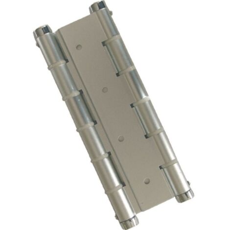 Bisagra Puerta Vaiven Doble Accion Aluminio Plata Micel