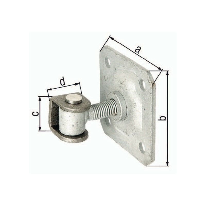 

Bisagra para cancela 100x100x42x30mm STA raw GAH