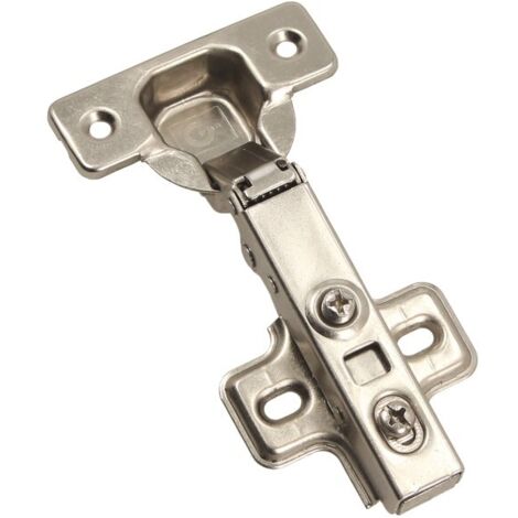 Bisagra para muebles 35mm ZP01, superpuesta, cierre suave, tornillo para madera