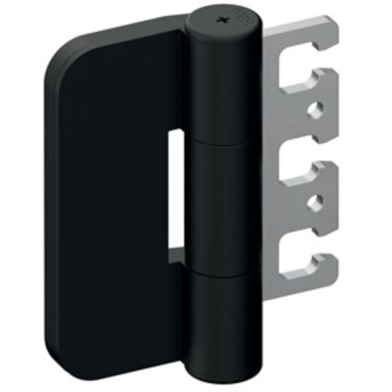 

Bisagra para puerta B9107B poliamida 90 negro profundo mate hoja de madera sin rebordear rollo longitud 105 mm DIN izquierda / derecha HEWI