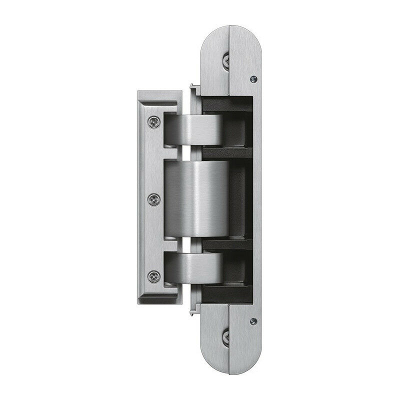 

Bisagra para puerta de cristal Tectus TEG 310 2D 80 Alu.ma blanco 80kg oculta. (Por 2)