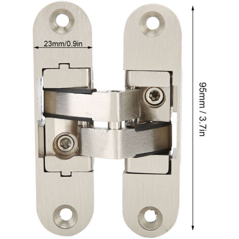 Bisagra para puerta plegable Conceleé de aleación de zinc – [Marca/Modelo] – Bisagra cruzada ajustable – Accesorio de ferretería