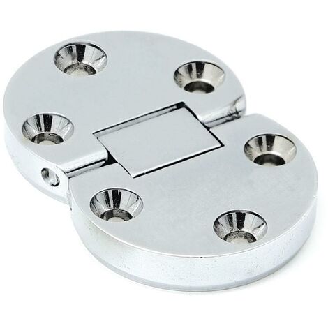 bisagra para puertas abatibles y tapas de mesa. angulo apertura 180º. modelo elba acabado níquel