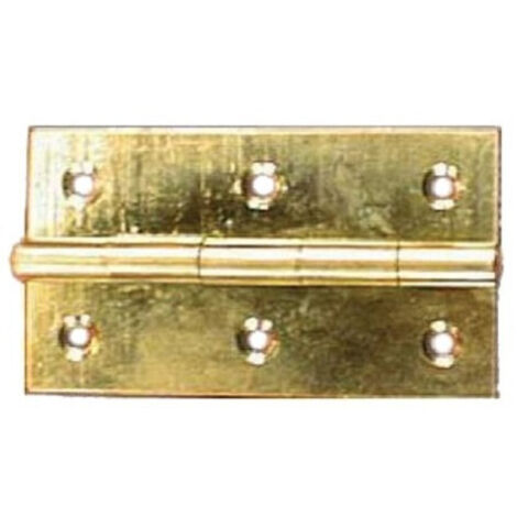 BISAGRA RECTANGULAR LATÓN PULIDO 69/40X25 MM - MONIN - 0691070