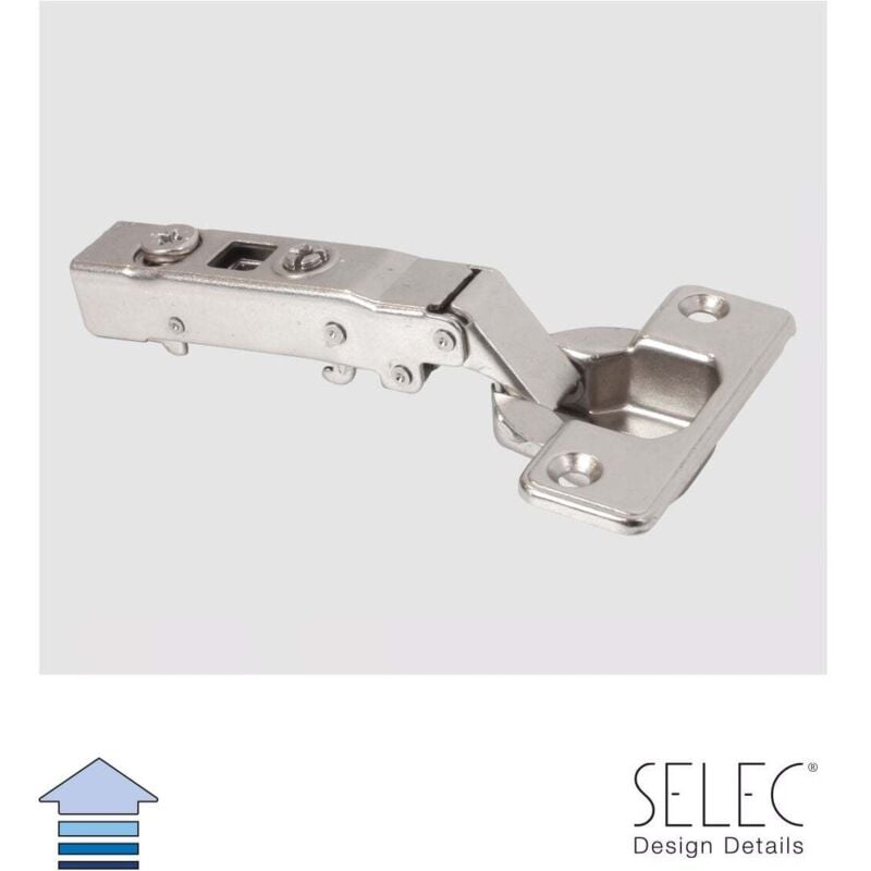 

ENVASADO Bisagra Selec Decelerante Clip Cam Recta Fijacion Tornillo - Niquelado