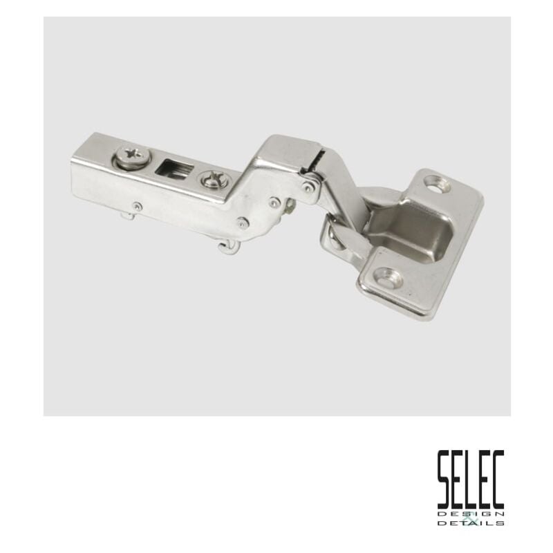 

*ENVASADO* Bisagra Selec Decel. Clip Cam S/Codo Fijacion Tornillo - Niquelado